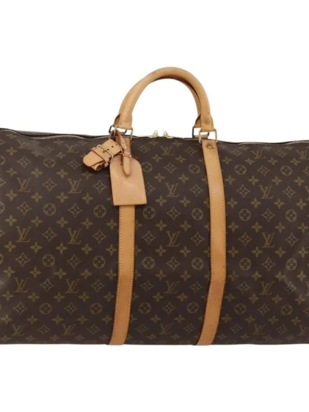 LOUIS VUITTON Monogram Keepall 60 Boston Bag M41422 LV Auth 187296V